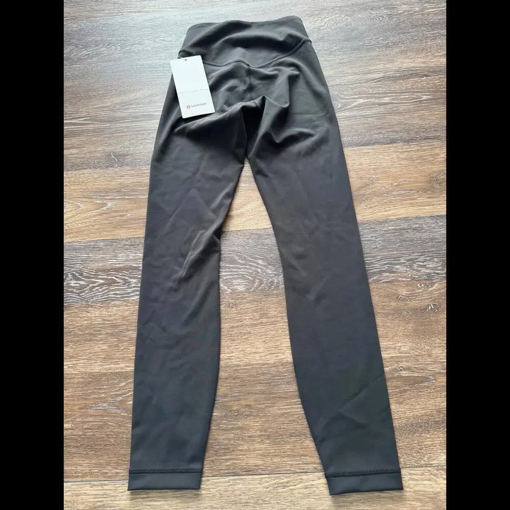 Lululemon Wunder Under Smoothcover High Rise 25” Graphite Grey Size 2 NWT - Picture 2 of 7